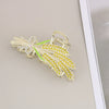Wholesale Women's Simple Tulip Alloy Hair Clips With Electroplating Treatment