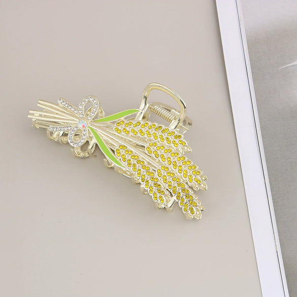 Wholesale Women's Simple Tulip Alloy Hair Clips With Electroplating Treatment