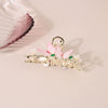 Wholesale Women's Simple Tulip Alloy Hair Clips With Electroplating Treatment