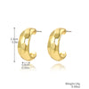 Wholesale Women's Simple Zinc Alloy Water Drop Shape Geometric Electroplated Earrings
