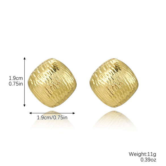 Wholesale Women's Simple Zinc Alloy Water Drop Shape Geometric Electroplated Earrings