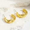 Wholesale Women's Simple Zinc Alloy Water Drop Shape Geometric Electroplated Earrings