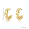 Wholesale Women's Simple Zinc Alloy Water Drop Shape Geometric Electroplated Earrings