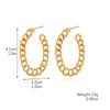 Wholesale Women's Simple Zinc Alloy Water Drop Shape Geometric Electroplated Earrings