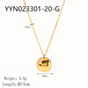 Wholesale Women's Small Ball Stainless Steel Necklace With Geometric Design 18K Gold Plated By Vacuum Real Gold Electroplating In Pvd Furnace