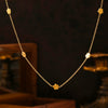 Wholesale Women's Small Flower Clavicle Chain Titanium Steel With 18K Gold Plated Electroplating Geometric Design