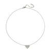 Wholesale Women's Small Fragrance Style Titanium Steel Electroplated Heart Shape Pendant Clavicle Chain
