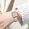 Wholesale Women's Small Fresh Digital Retro Style Alloy Case Stainless Steel Buckle Imitation Leather Strap Square Quartz Electronic Watch