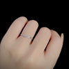 Wholesale Women's Small Fresh Geometric S925 Sterling Silver Ring With Electroplating