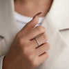 Wholesale Women's Small Fresh Sweet Wave Geometric Copper Ring With Electroplating