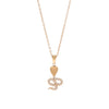 Wholesale Women's Snake Geometric Pendant Necklace Electroplated Titanium Steel Jewelry