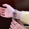 Wholesale Women's Snakeshaped Steel And Alloy Band Watch With Heartshaped Dial And Flat Top Tapered Crown