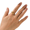 Wholesale Women's Snakeshaped Titanium Steel Electroplated Index Finger Ring Minimalist Style Jewelry