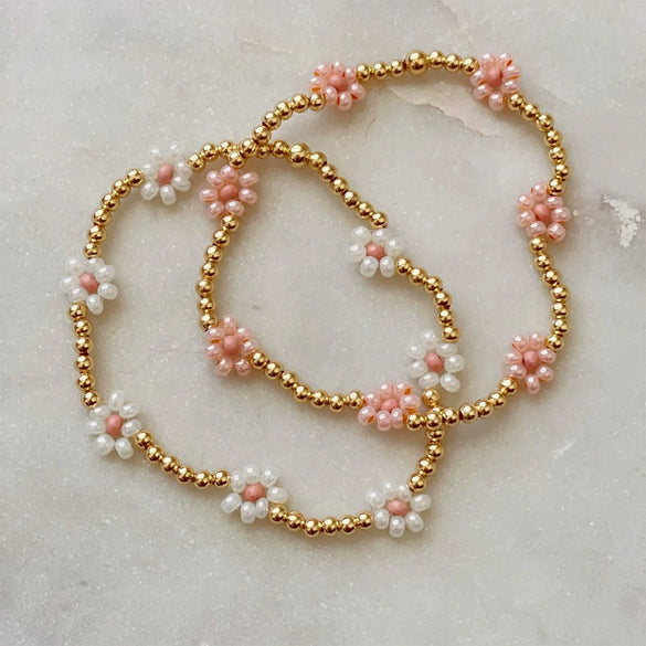Wholesale Women's Soft Clay Geometric Beaded Bracelet Hand Knitted Retro Versatile Style