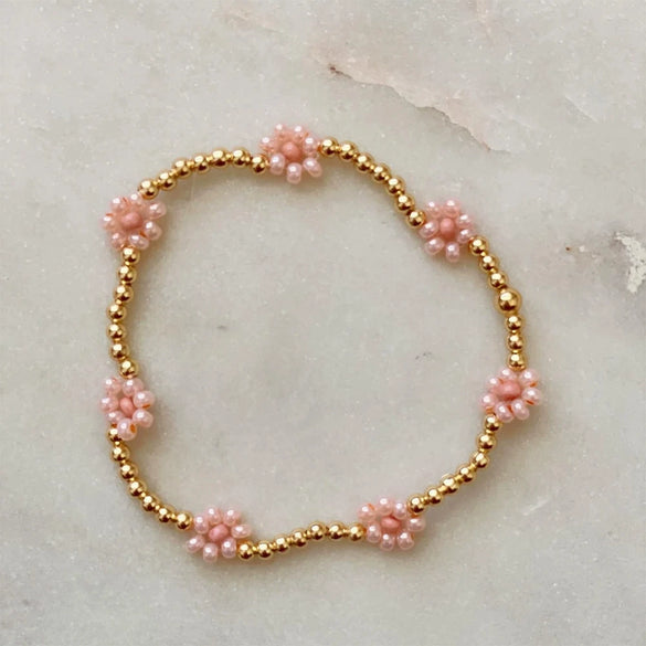 Wholesale Women's Soft Clay Geometric Beaded Bracelet Hand Knitted Retro Versatile Style