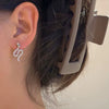 Wholesale Women's Sparkling Diamond Snake Screw Earrings Zinc Alloy Electroplating Animal Zodiac Style