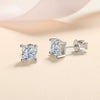 Wholesale Women's Specialshaped S925 Silver Geometric Moissanite Simulated Diamond Earrings With Electroplating