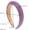 Wholesale Women's Sponge Headband Set With Diamonds Geometric Simple Style