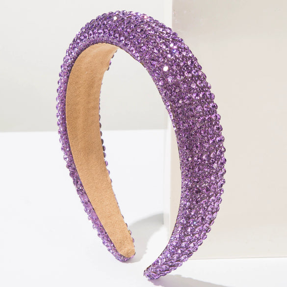 Wholesale Women's Sponge Headband Set With Diamonds Geometric Simple Style