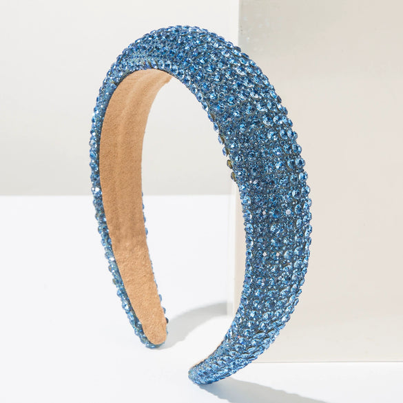 Wholesale Women's Sponge Headband Set With Diamonds Geometric Simple Style