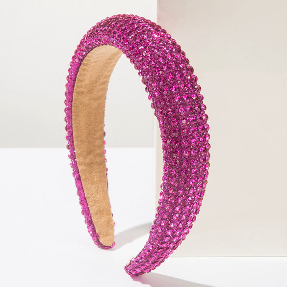 Wholesale Women's Sponge Headband Set With Diamonds Geometric Simple Style