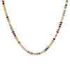 Wholesale Women's Sports Style Geometric Ushaped Titanium Steel Zircon Chain Necklace With Real Gold Plating