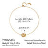 Wholesale Women's Sporty Geometric Stainless Steel Necklace With 18K Real Gold Pvd Furnace Vacuum Plating