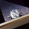 Wholesale Women's Square Diamond Ring With Zircon And Crown Pattern Copper Material