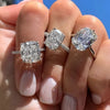 Wholesale Women's Square Diamond Ring With Zircon And Crown Pattern Copper Material