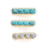 Wholesale Women's Square Duckbill Clip Hair Accessories Zinc Alloy Handmade With Lace And Turquoise Elements