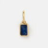 Wholesale Women's Square Geometric Copper 12 Birthstone Pendant Bracelet Accessories Set With Diamonds
