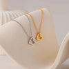 Wholesale Women's Square Geometric Copper 12 Birthstone Pendant Bracelet Accessories Set With Diamonds