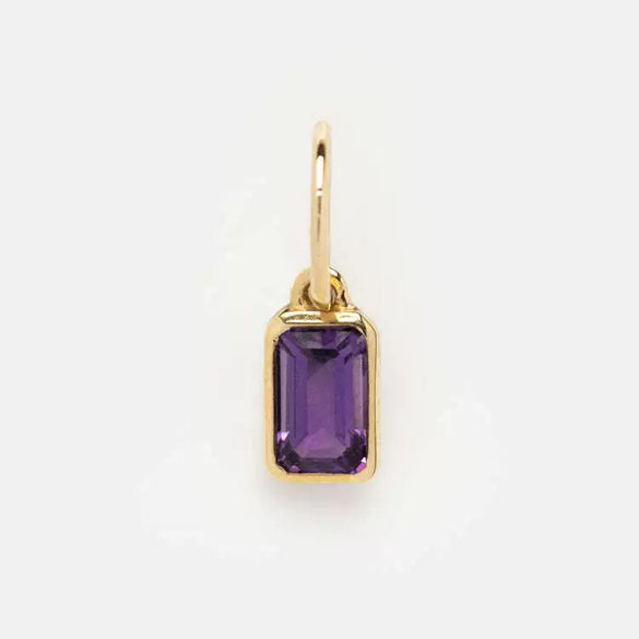 Wholesale Women's Square Geometric Copper 12 Birthstone Pendant Bracelet Accessories Set With Diamonds