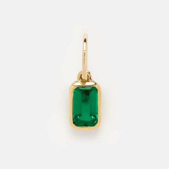 Wholesale Women's Square Geometric Copper 12 Birthstone Pendant Bracelet Accessories Set With Diamonds