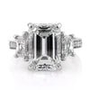 Wholesale Women's Square Geometric Copper Engagement Ring Inlaid With Zircon