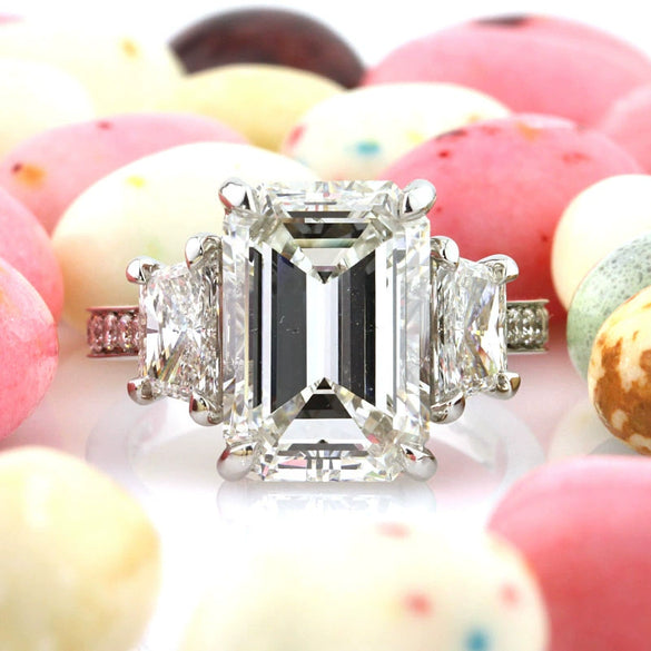 Wholesale Women's Square Geometric Copper Engagement Ring Inlaid With Zircon