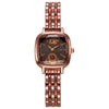 Wholesale Women's Square Metal And Stainless Steel Band Fashion Quartz Watch