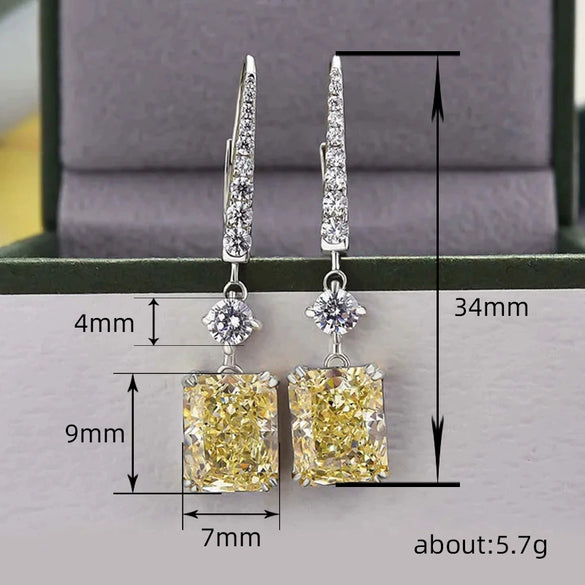 Wholesale Women's Square Sugar Earrings Copper Geometric Sweet Style