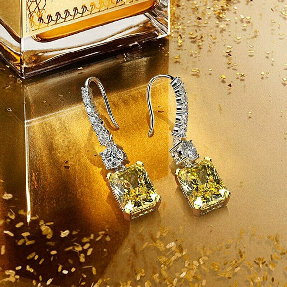Wholesale Women's Square Sugar Earrings Copper Geometric Sweet Style