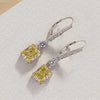 Wholesale Women's Square Sugar Earrings Copper Geometric Sweet Style