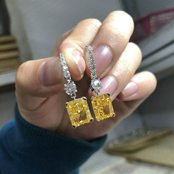 Wholesale Women's Square Sugar Earrings Copper Geometric Sweet Style