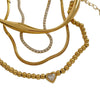 Wholesale Women's Stacked Beads Love Bracelet Suit Stainless Steel Geometric Design Electroplated Tennis Chain Simple High Grade Bracelet