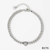 Wholesale Women's Stacked Beads Love Bracelet Suit Stainless Steel Geometric Design Electroplated Tennis Chain Simple High Grade Bracelet