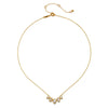 Wholesale Women's Stacking Style Sun Moon Zircon Stainless Steel Pendant Necklace With Dripping Oil And Electroplated 18K Gold Color Retention