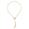 Wholesale Women's Stacking Style Sun Moon Zircon Stainless Steel Pendant Necklace With Dripping Oil And Electroplated 18K Gold Color Retention