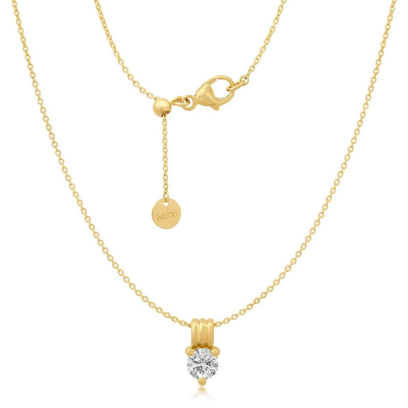Wholesale Women's Stacking Style Zodiac Zircon Stainless Steel Pendant Necklace Electroplated 18K Gold Color Retention