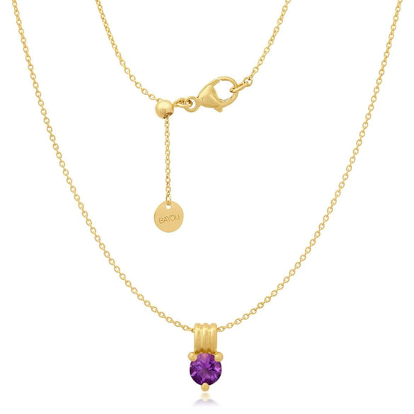 Wholesale Women's Stacking Style Zodiac Zircon Stainless Steel Pendant Necklace Electroplated 18K Gold Color Retention