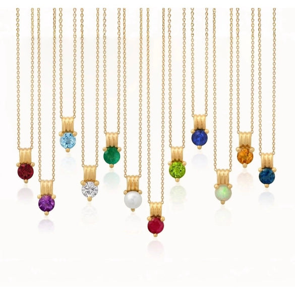 Wholesale Women's Stacking Style Zodiac Zircon Stainless Steel Pendant Necklace Electroplated 18K Gold Color Retention