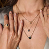Wholesale Women's Stacking Style Zodiac Zircon Stainless Steel Pendant Necklace Electroplated 18K Gold Color Retention