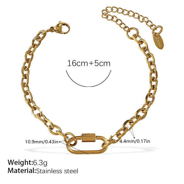 Wholesale Women's 316L Stainless Steel And Alloy Bracelets And Necklaces With Geometric And Small Animal Patterns Electroplated